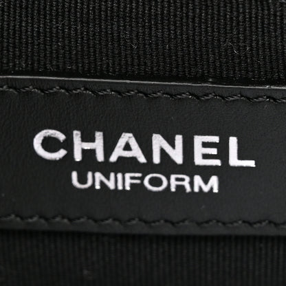 Chanel Calfskin Quilted CC Uniform Flap Belt Bag Black 6 of 11