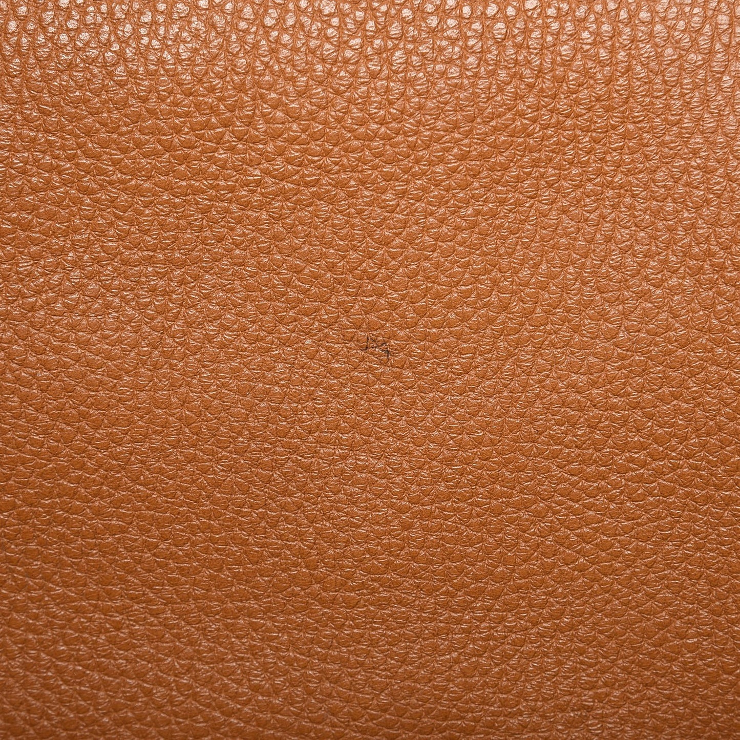 Pebbled Calfskin Skull Padlock Zip Tote Cognac