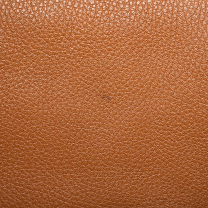 Alexander McQueen Pebbled Calfskin Skull Padlock Zip Tote Cognac 12 of 19