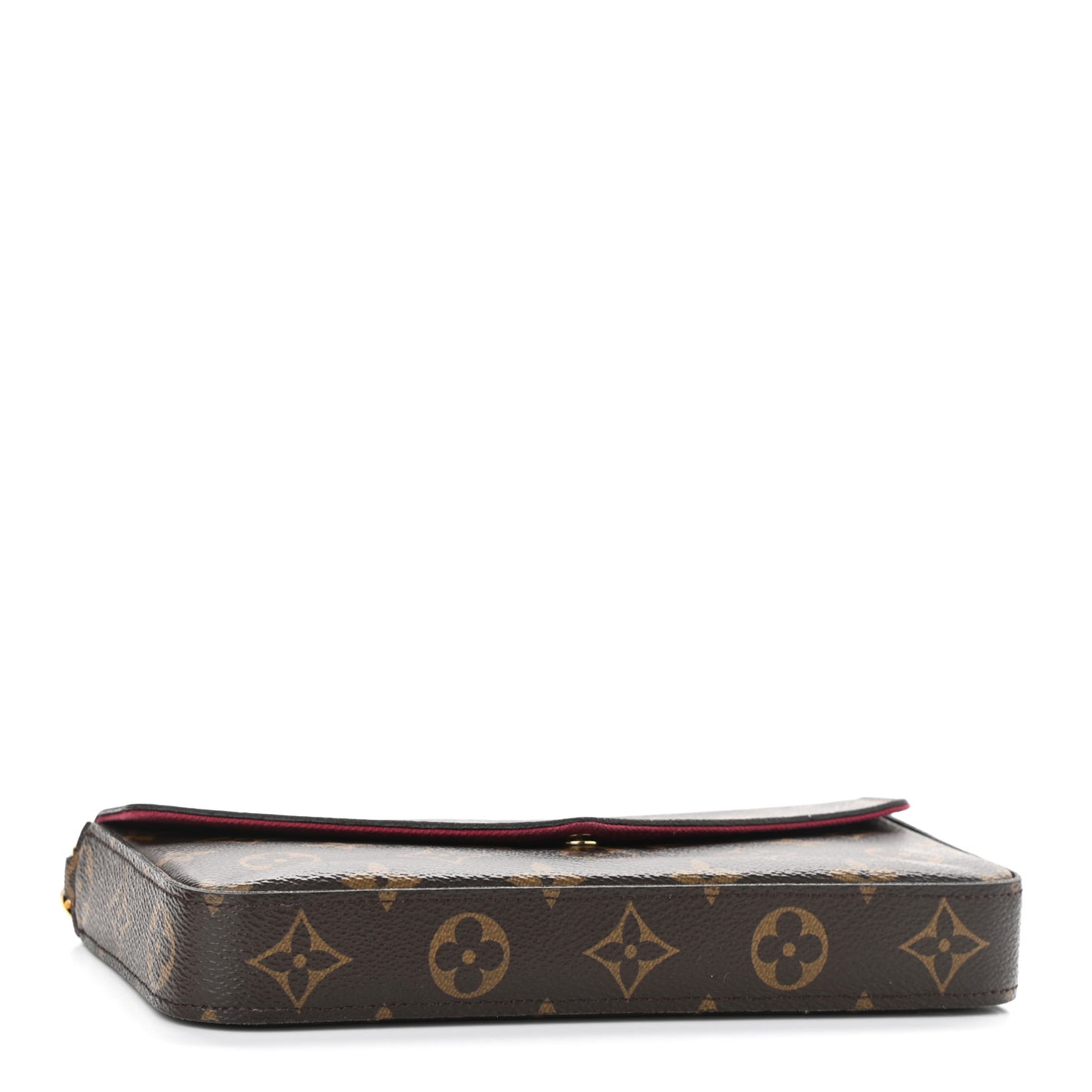 Monogram Pochette Felicie Chain Wallet Fuchsia
