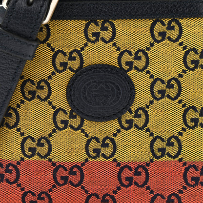 Gucci Monogram Multicolor Mini Retro Interlocking G Messenger Blue Rainbow Light Blue 14 of 19