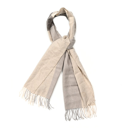 Hermes Cashmere H Summerblock Muffler Beige Chine Brun 1 of 4