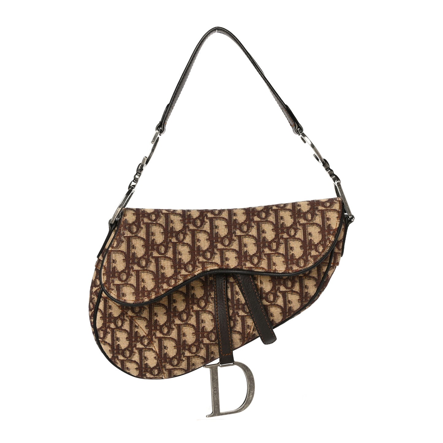 Monogram Saddle Bag Brown