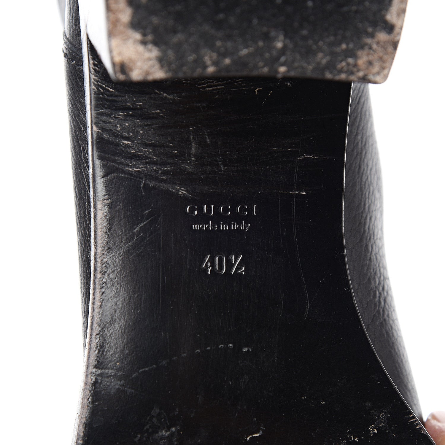 Gucci Calfskin Interlocking G Boots 40.5 Black 8 of 10