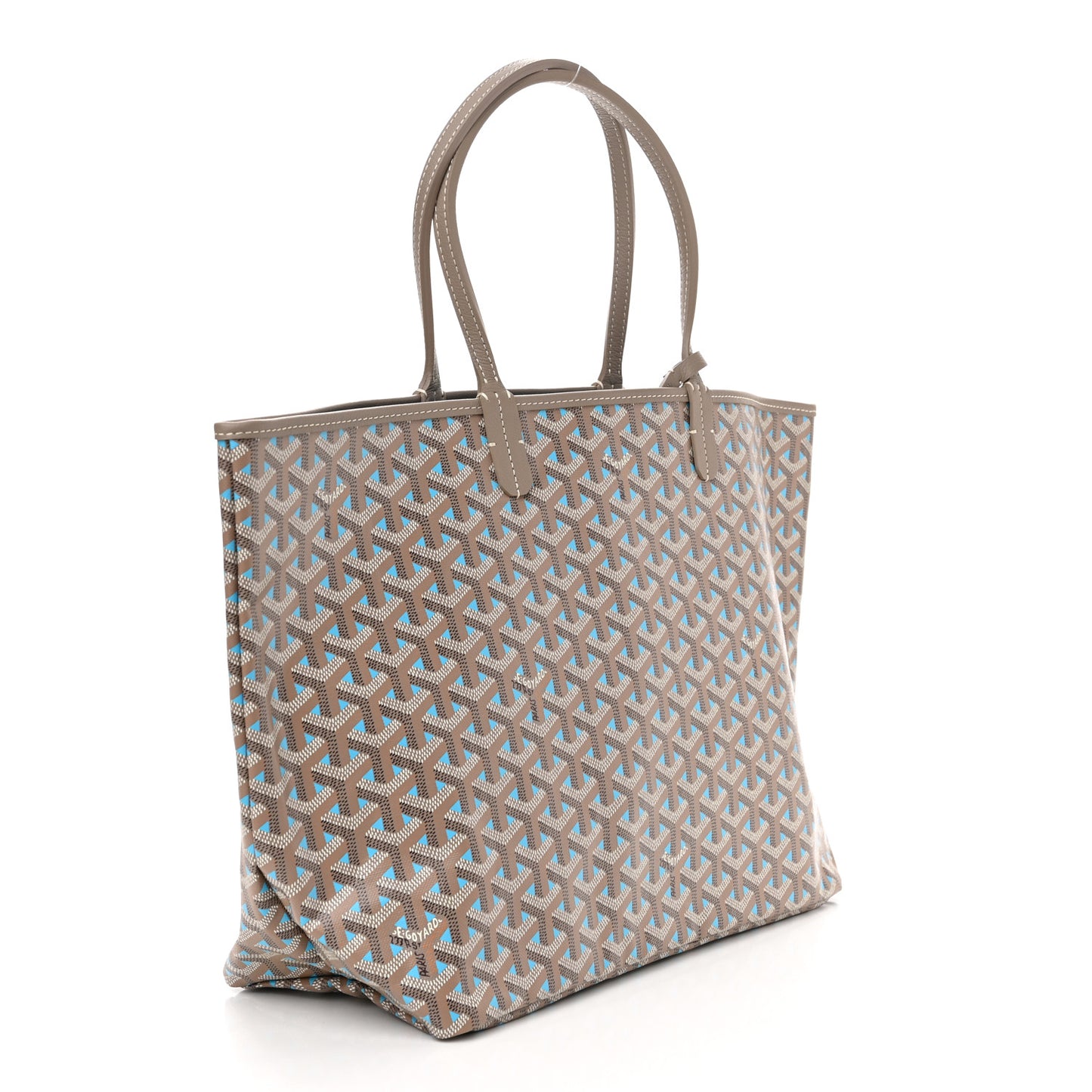 Goyardine Saint Louis Claire Voie PM Grege Turquoise