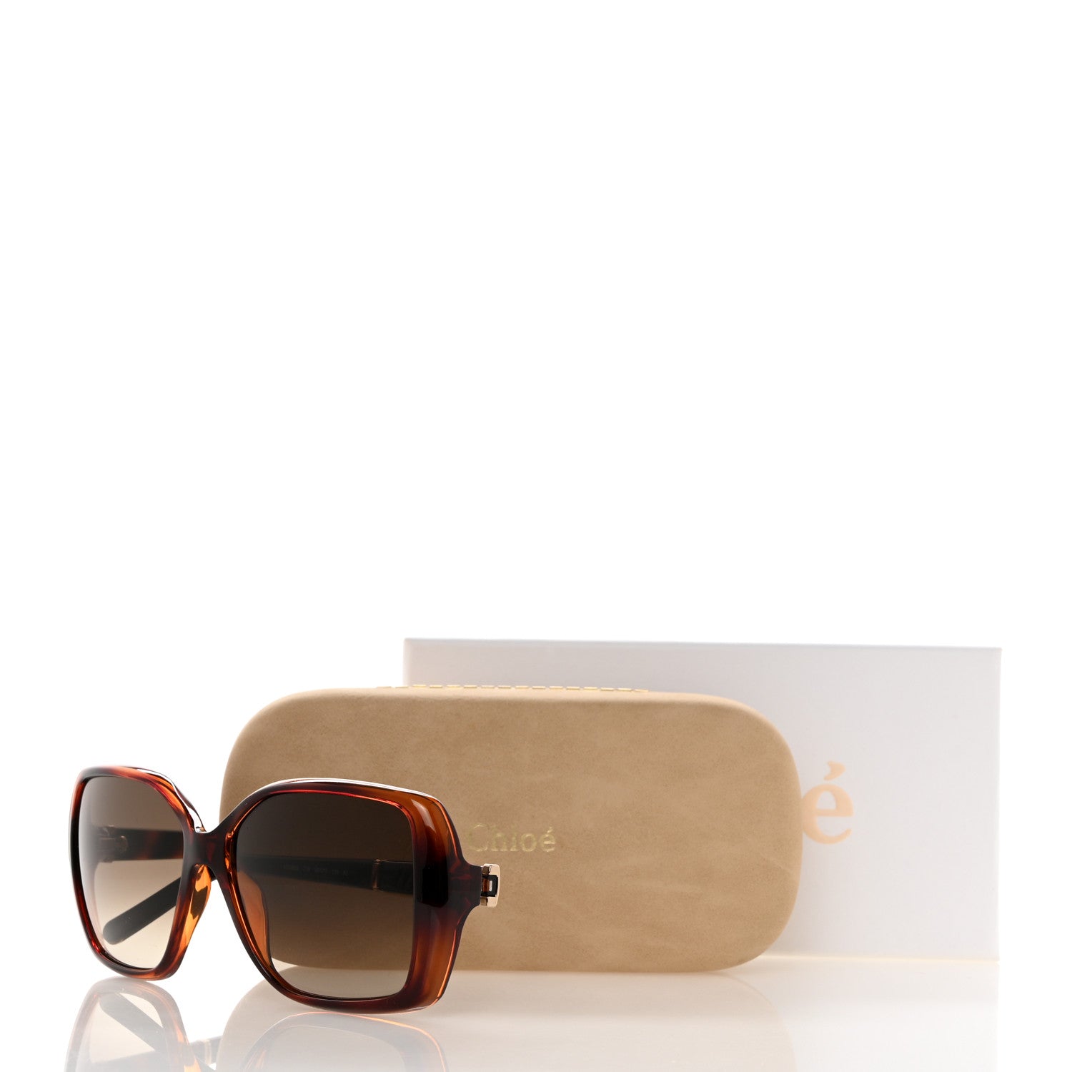 Chloe Oversized Round Sunglasses CE680S Tortoise 7 of 7