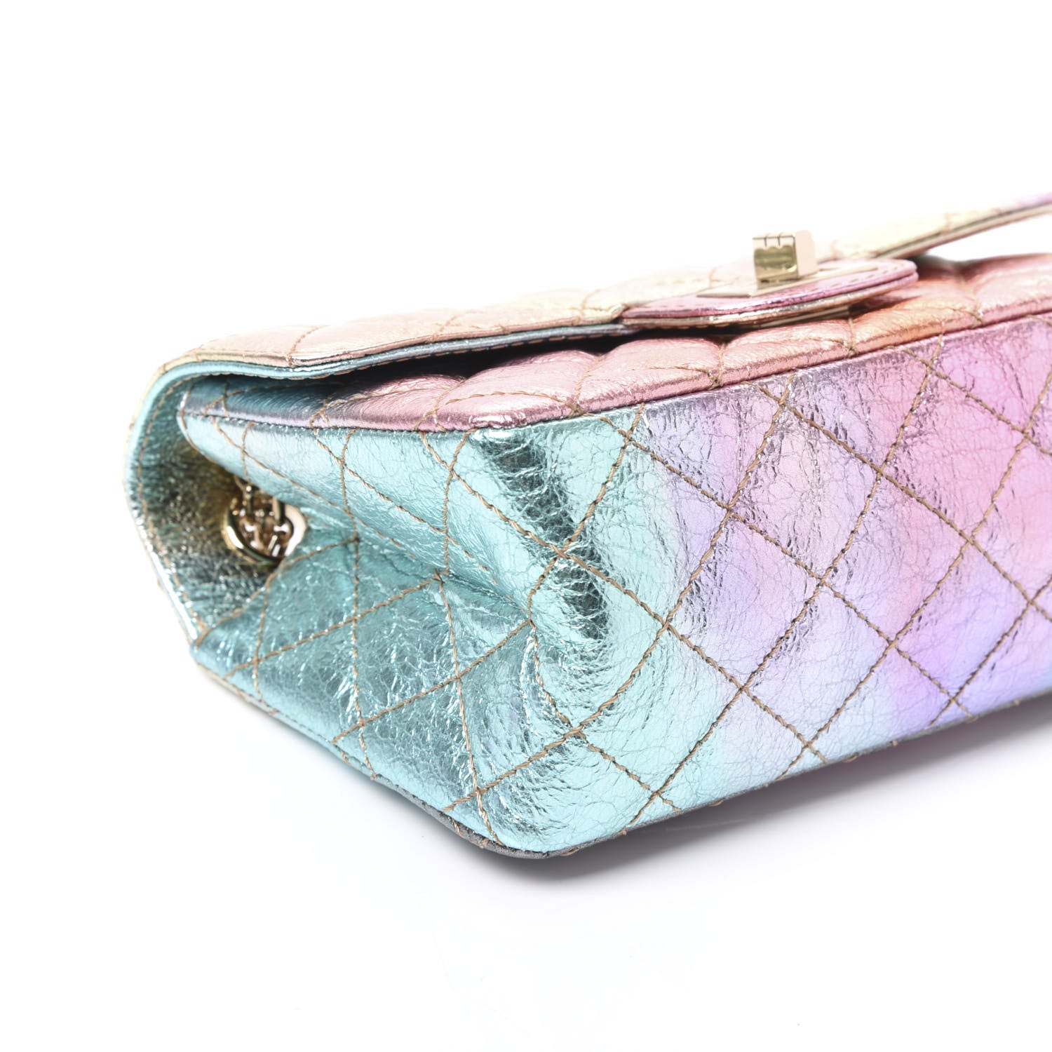 Chanel Metallic Goatskin Quilted Mini 2.55 Reissue Flap Multicolor 5 of 10