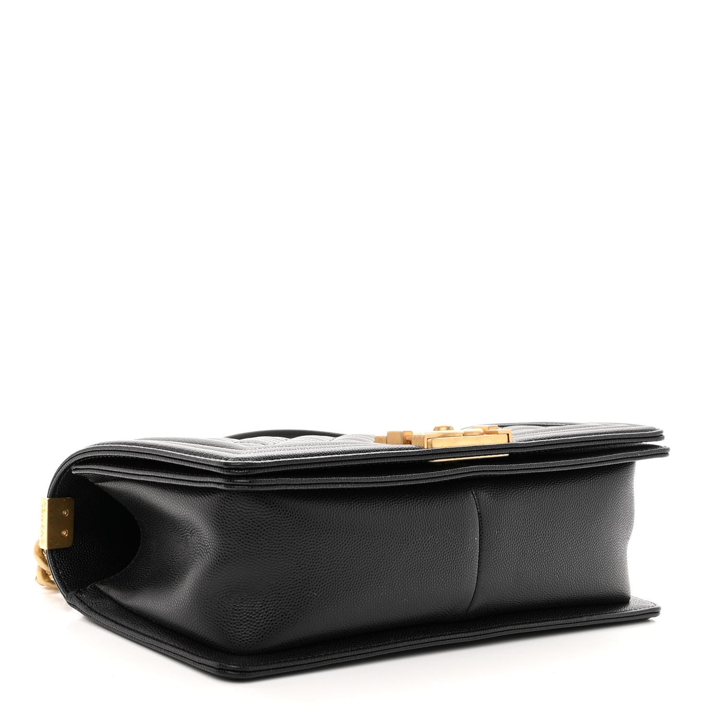Caviar Quilted Medium Boy Flap Black
