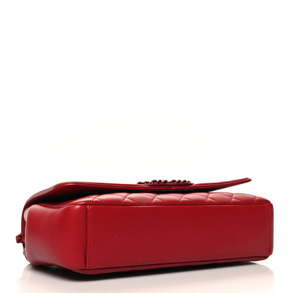 Chanel Calfskin Quilted Medium CC Filigree Flap Red 4 of 11