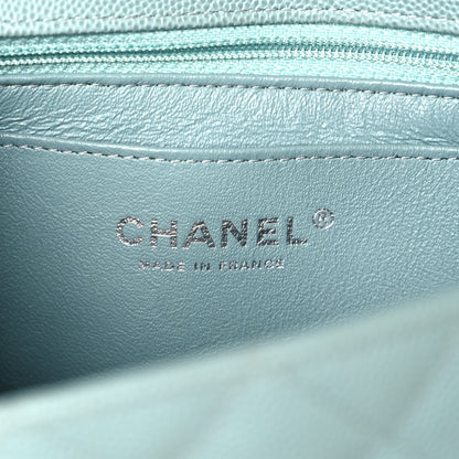 Chanel Caviar Quilted Mini Rectangular Flap Blue 6 of 10