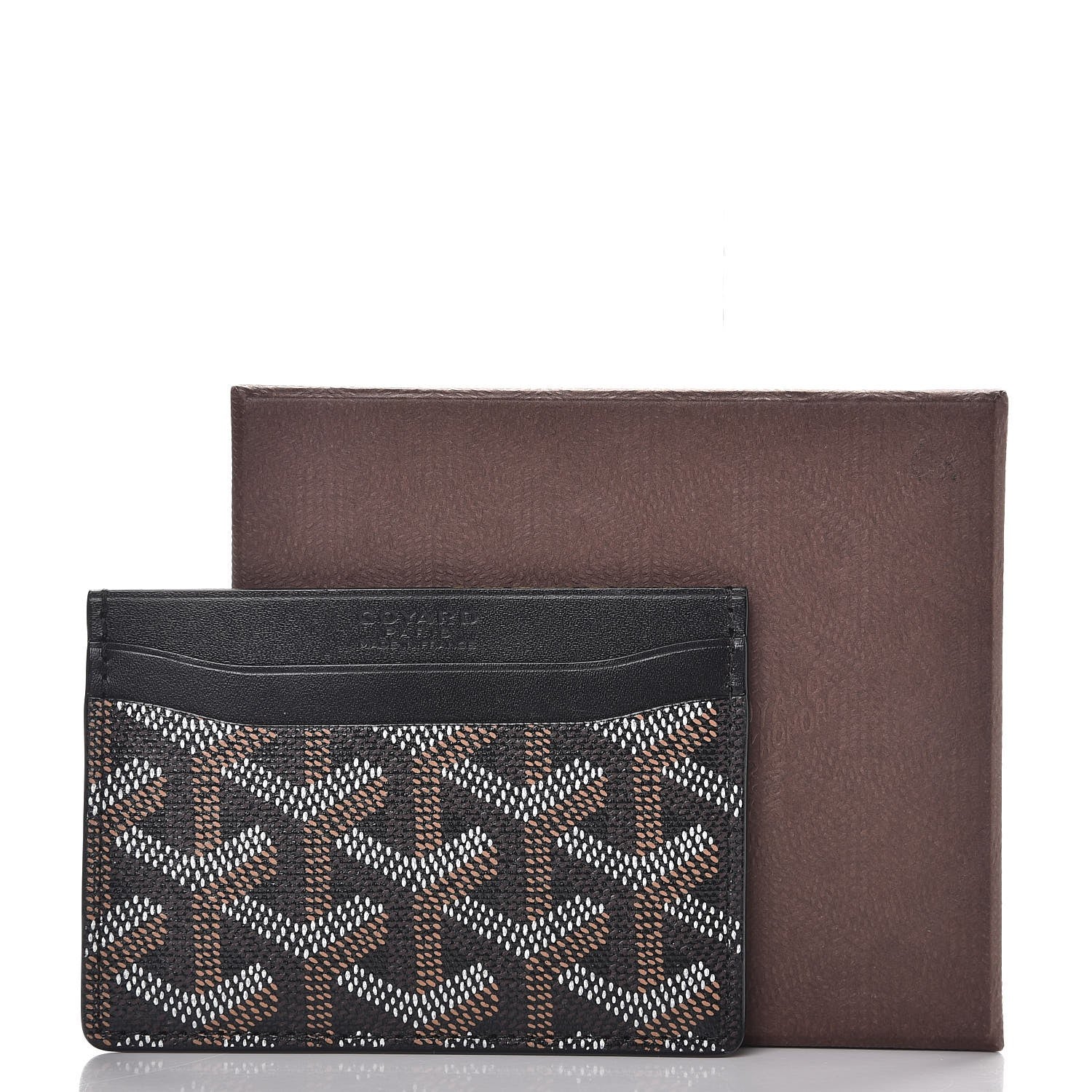 Goyard Goyardine Saint Sulpice Card Holder Black 7 of 7