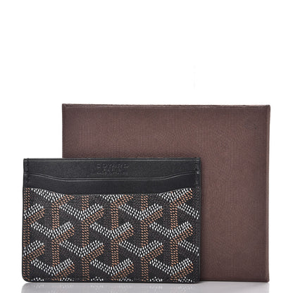 Goyard Goyardine Saint Sulpice Card Holder Black 7 of 7