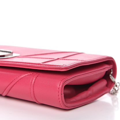 Christian Dior Lambskin Diorama Croisiere Chain Wallet Fuchsia 9 of 10