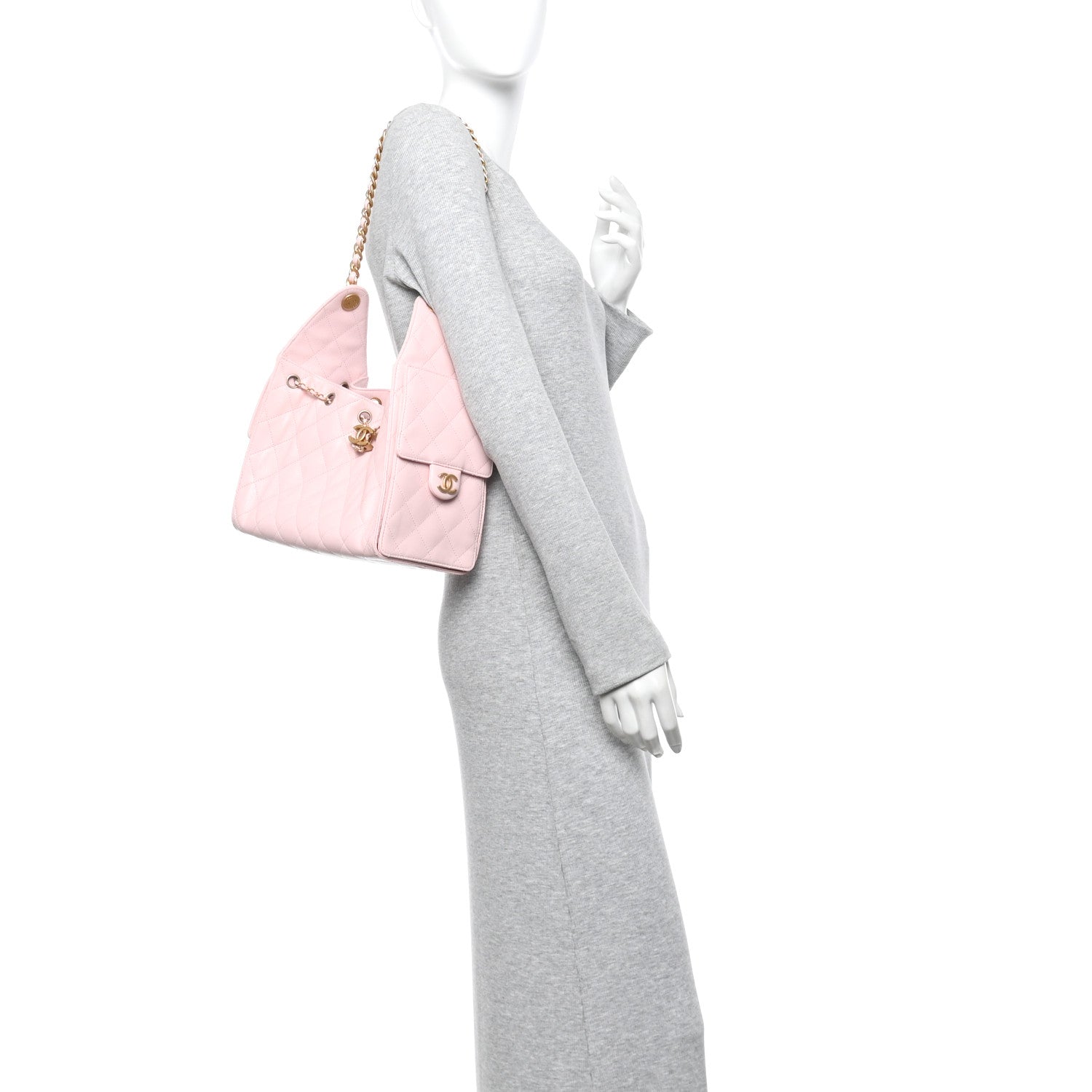 Chanel Caviar Quilted Small Chanel 25 Handbag Light Pink 2 of 11