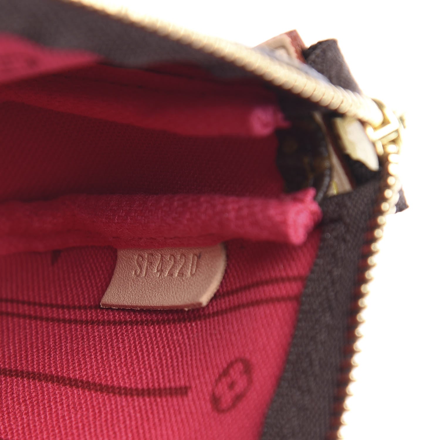 Louis Vuitton Monogram My LV Heritage Mini Pochette Accessories Fuchsia Ivory 7 of 9