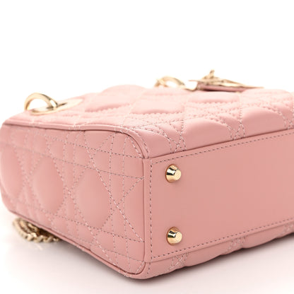 Christian Dior Lambskin Cannage Mini Lady Dior Blush 9 of 10