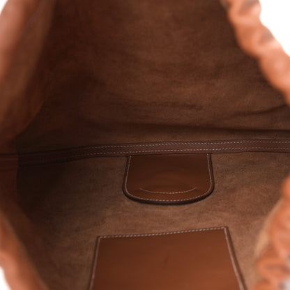 Hermes Cheri Calfskin Bridado Backpack Gold 5 of 8