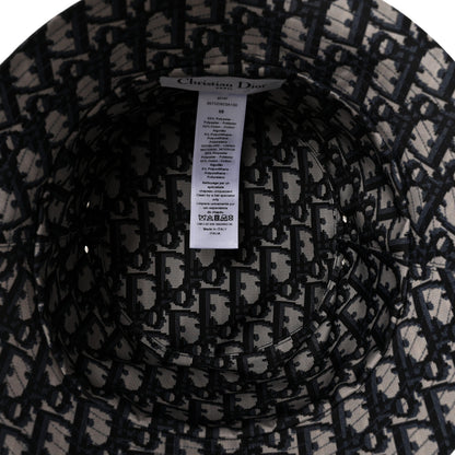 Christian Dior Oblique Reversible Teddy-D Brim Bucket Hat 58 Blue 7 of 8
