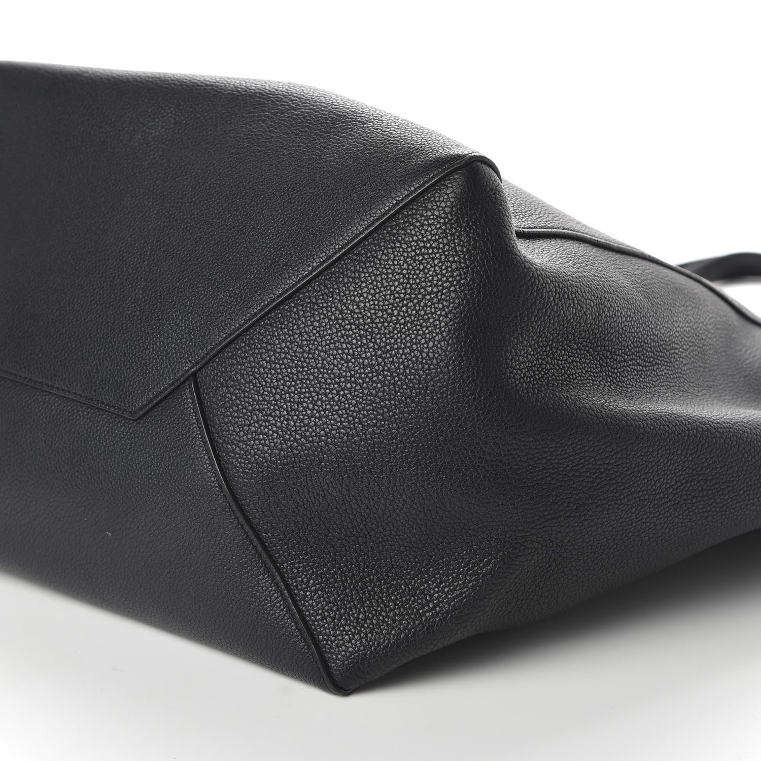 Celine Soft Grained Calfskin Medium Belt Cabas Phantom Black 7 of 10