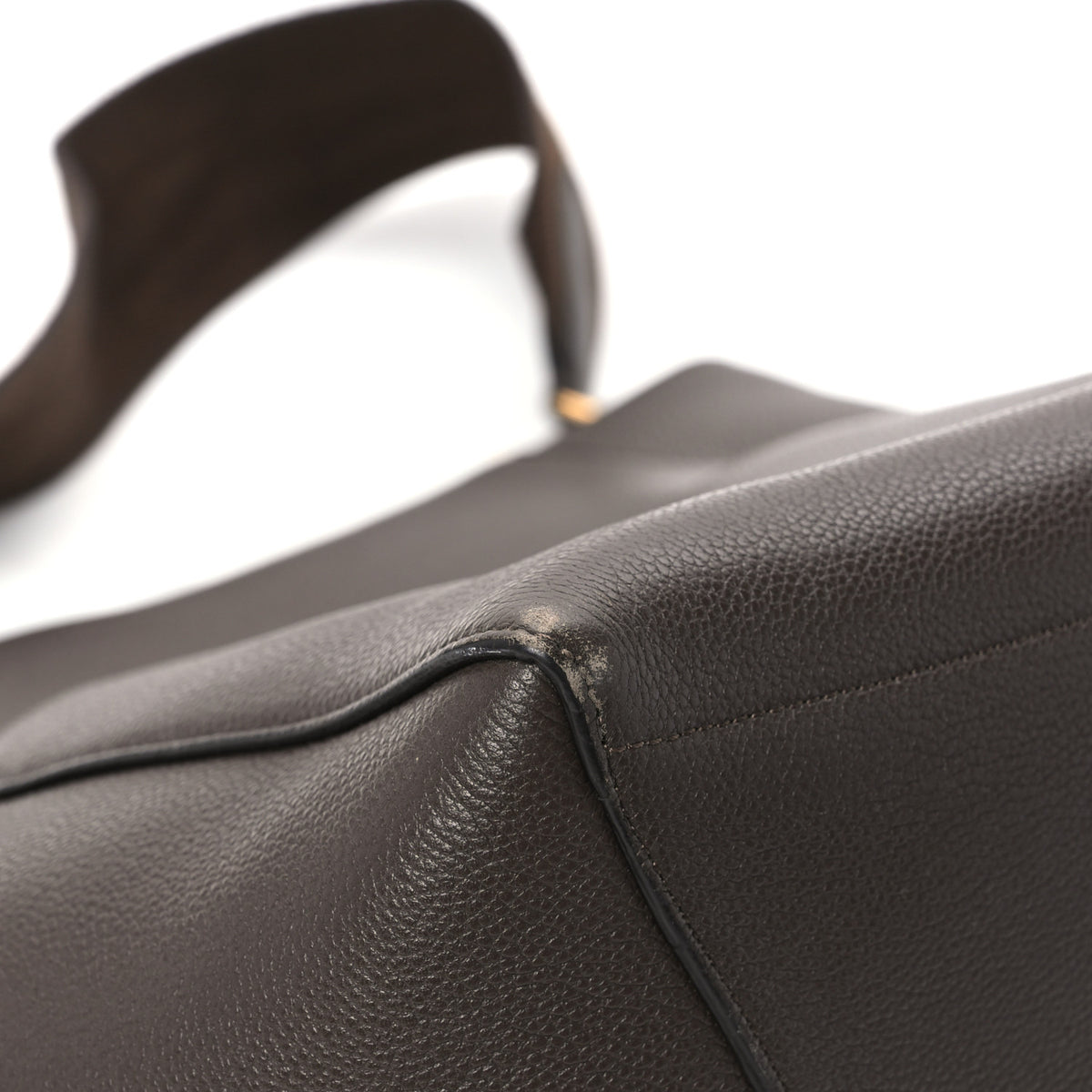 Celine Soft Grained Calfskin Sangle Bucket Bag Ecorce 10 of 10