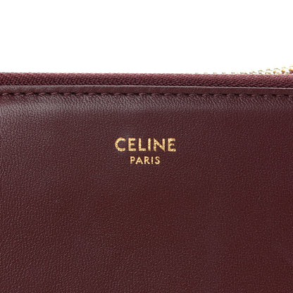 Celine Lambskin Large Trio Crossbody Bag Burgundy 6 of 9