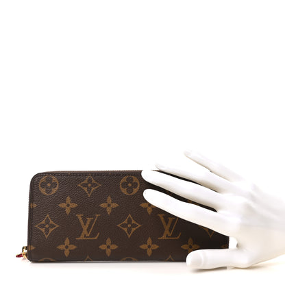 Louis Vuitton Monogram Clemence Wallet Fuchsia 2 of 9