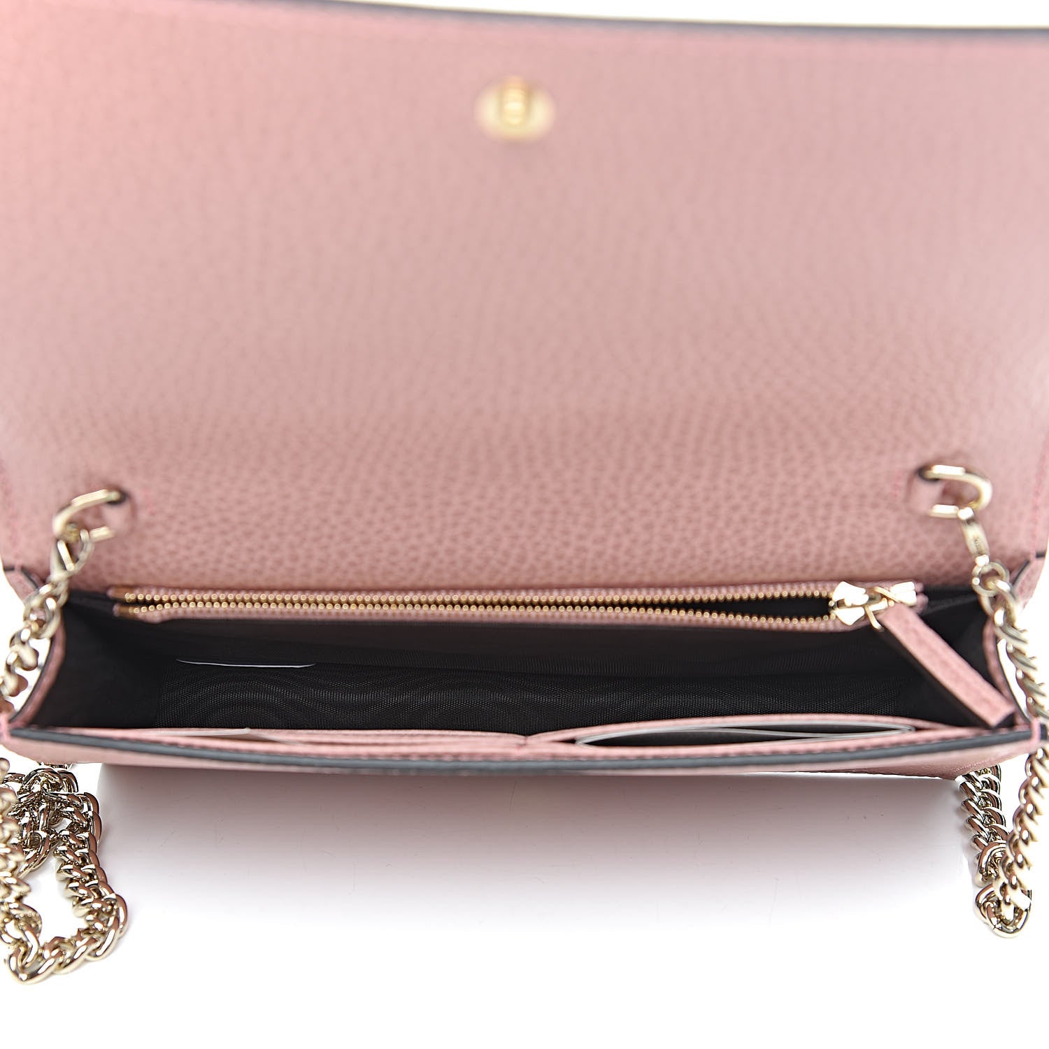Gucci Dollar Calfskin Medium Betty Chain Wallet Soft Pink 5 of 11