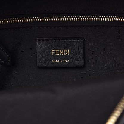 Fendi X FILA Glazed Fabric Vitello Century FF 1974 Mania Mini Backpack Black White 6 of 10