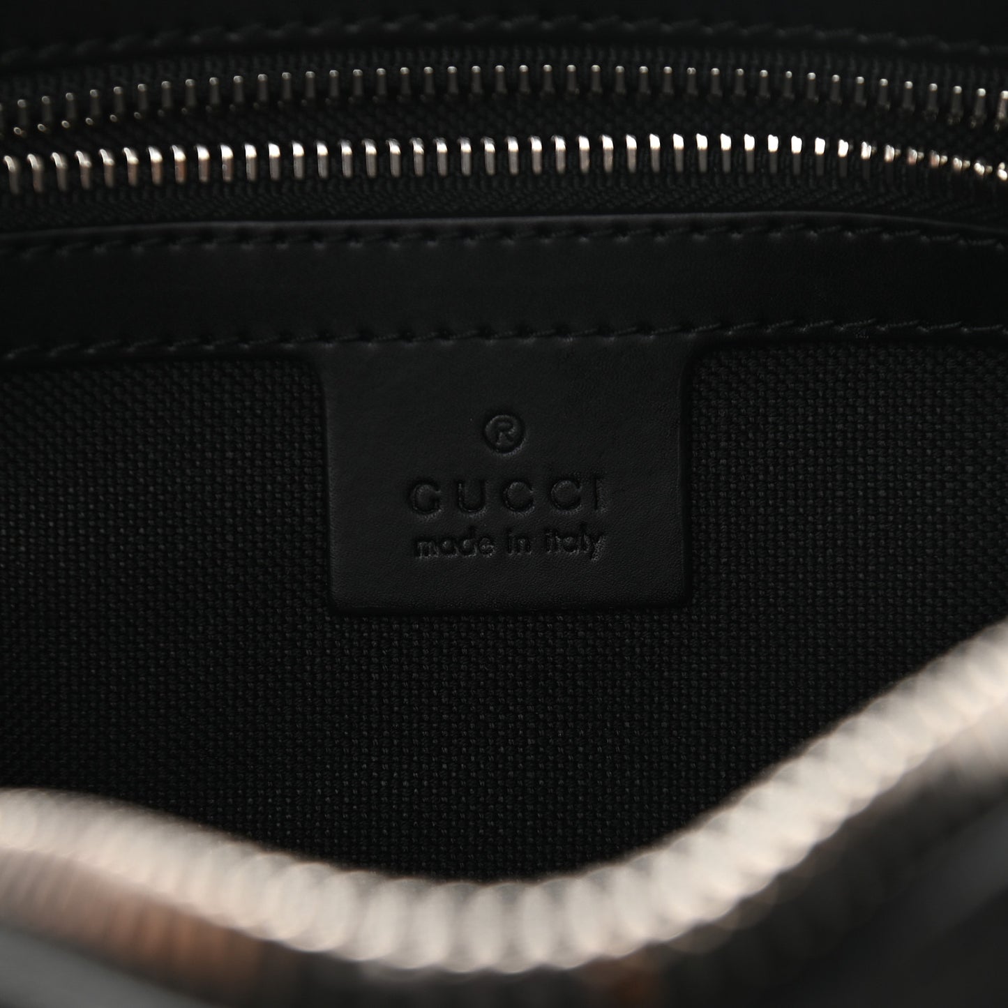 Soft GG Supreme Monogram Web Belt Bag Black Grey