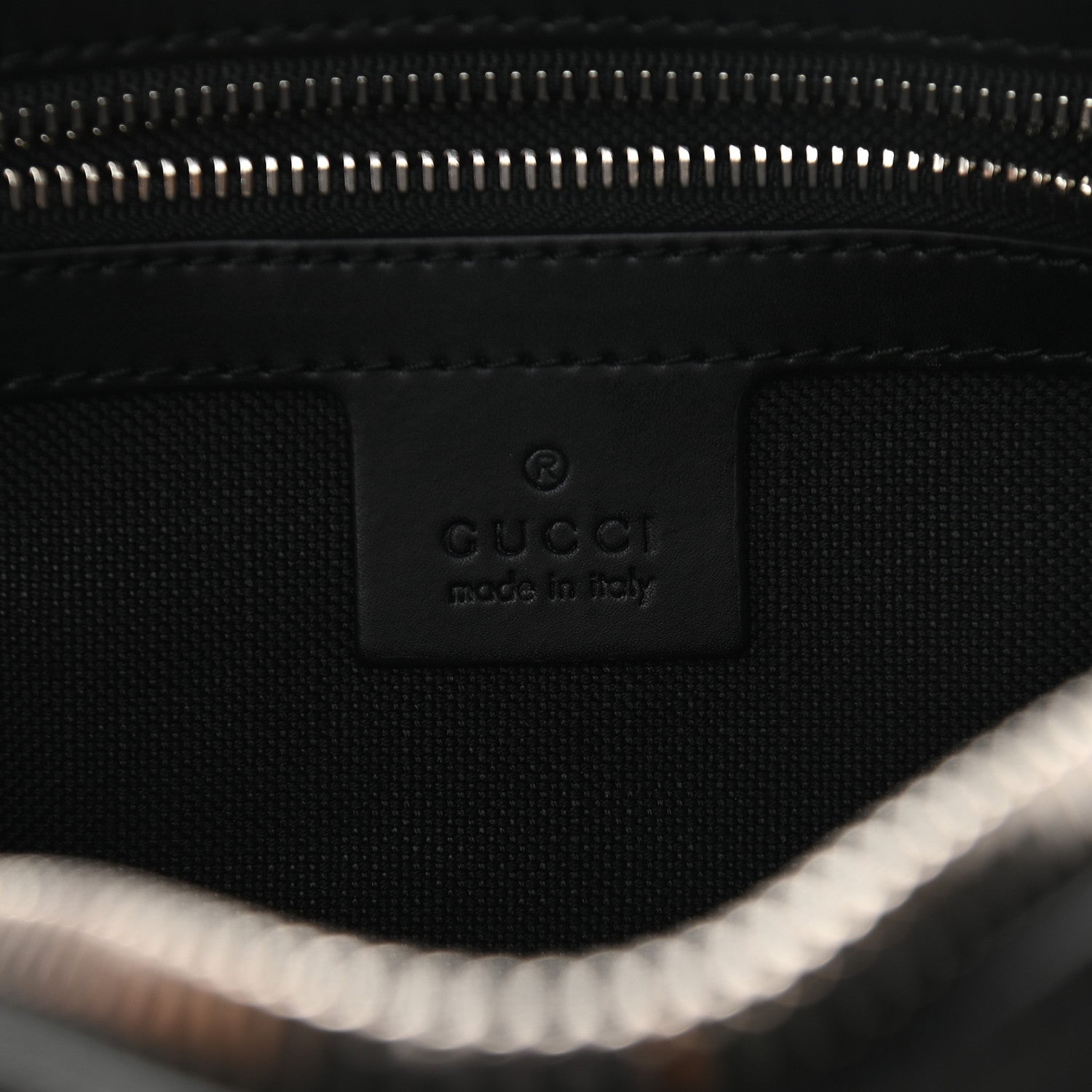 Gucci Soft GG Supreme Monogram Web Belt Bag Black Grey 6 of 9
