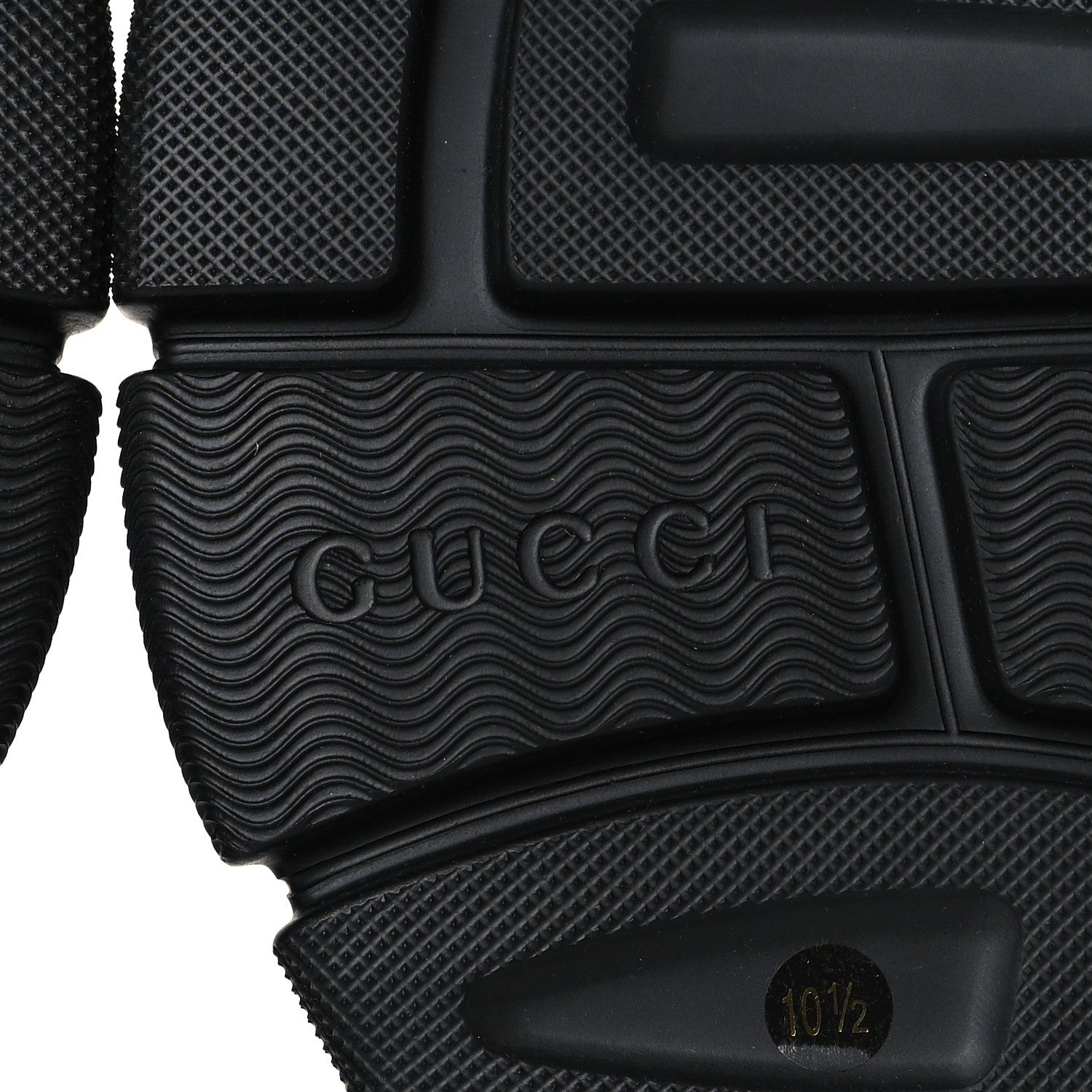 クロチヌ Gucci Calfskin Web Mens Nathan Sneakers 10.5 Black 1093642