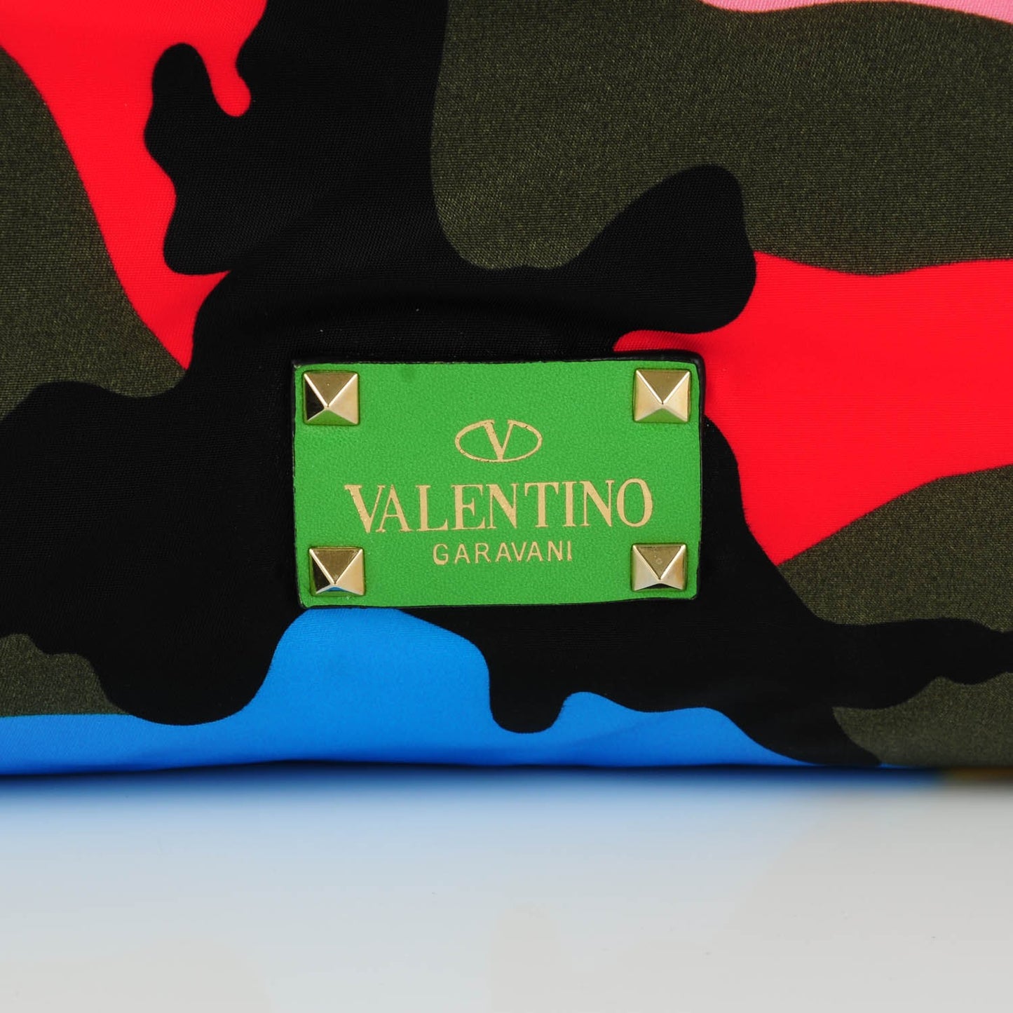 Nylon Psychedelic Camo Rockstud Easy Tote Multicolor