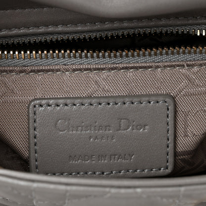 Christian Dior Lambskin Cannage Mini Lady Dior Gray Opaline Gray Opaline 6 of 10