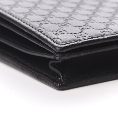 Gucci Microguccissima Crossbody Wallet Black 8 of 9