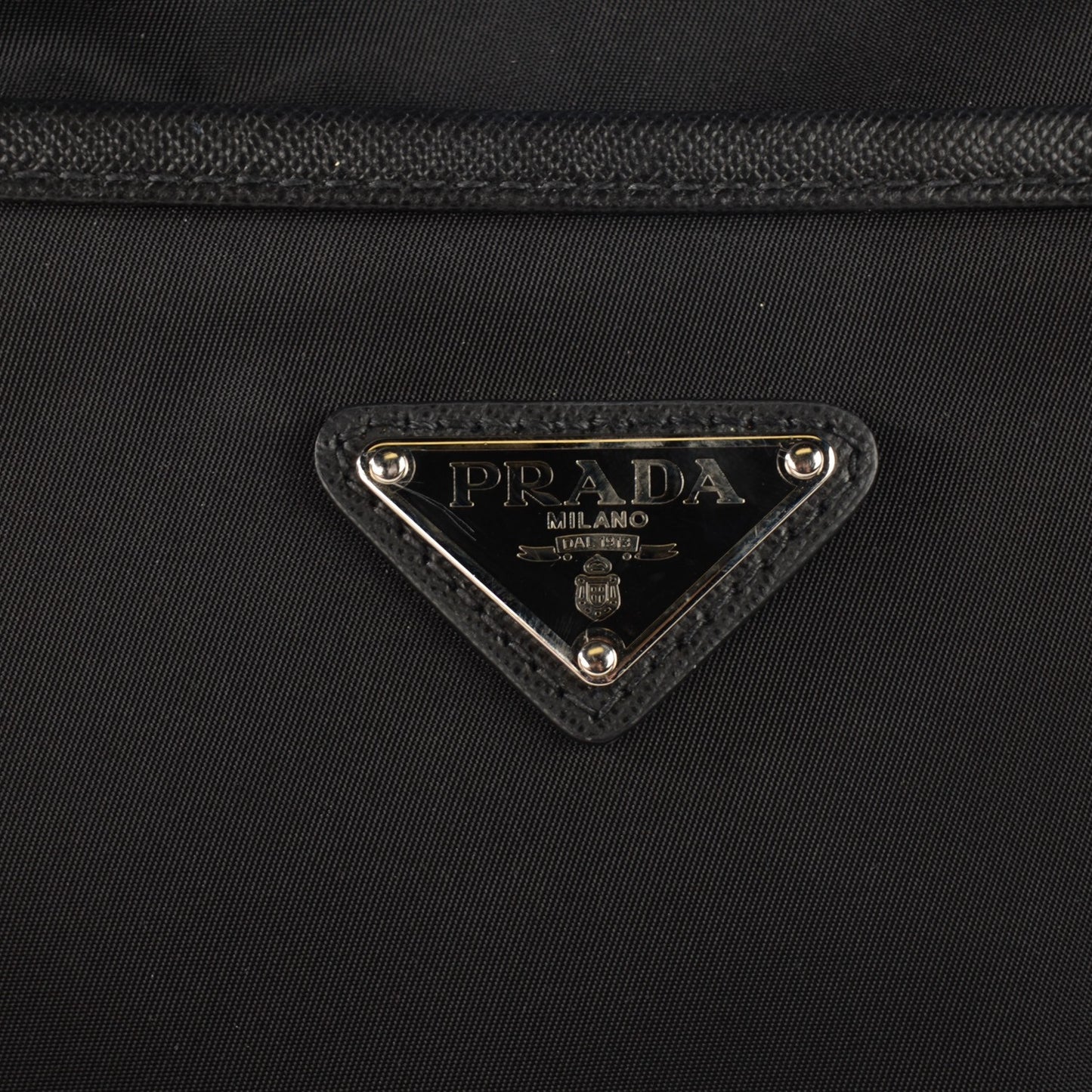 Nylon Vela Flat Messenger Bag Black