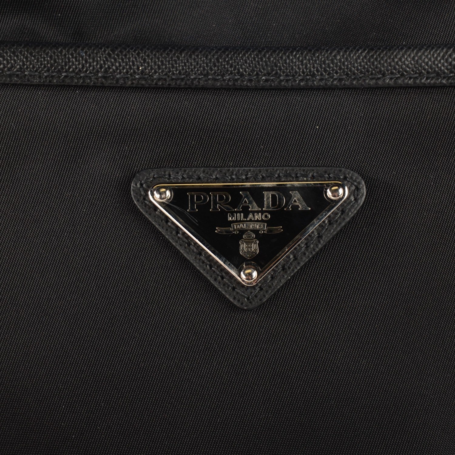 Prada Nylon Vela Flat Messenger Bag Black 6 of 11