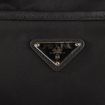 Prada Nylon Vela Flat Messenger Bag Black 6 of 11