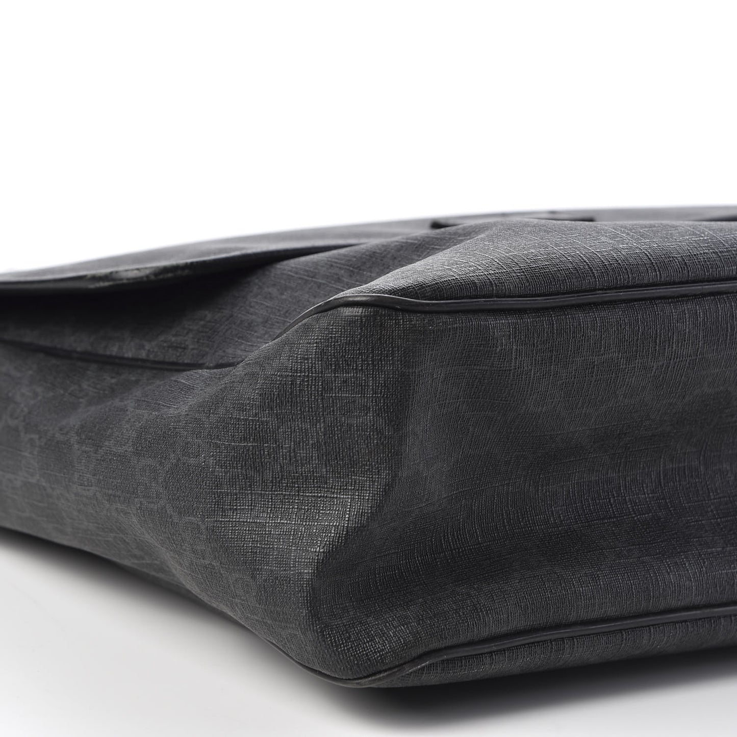 GG Plus Monogram Medium Flap Messenger Bag Black