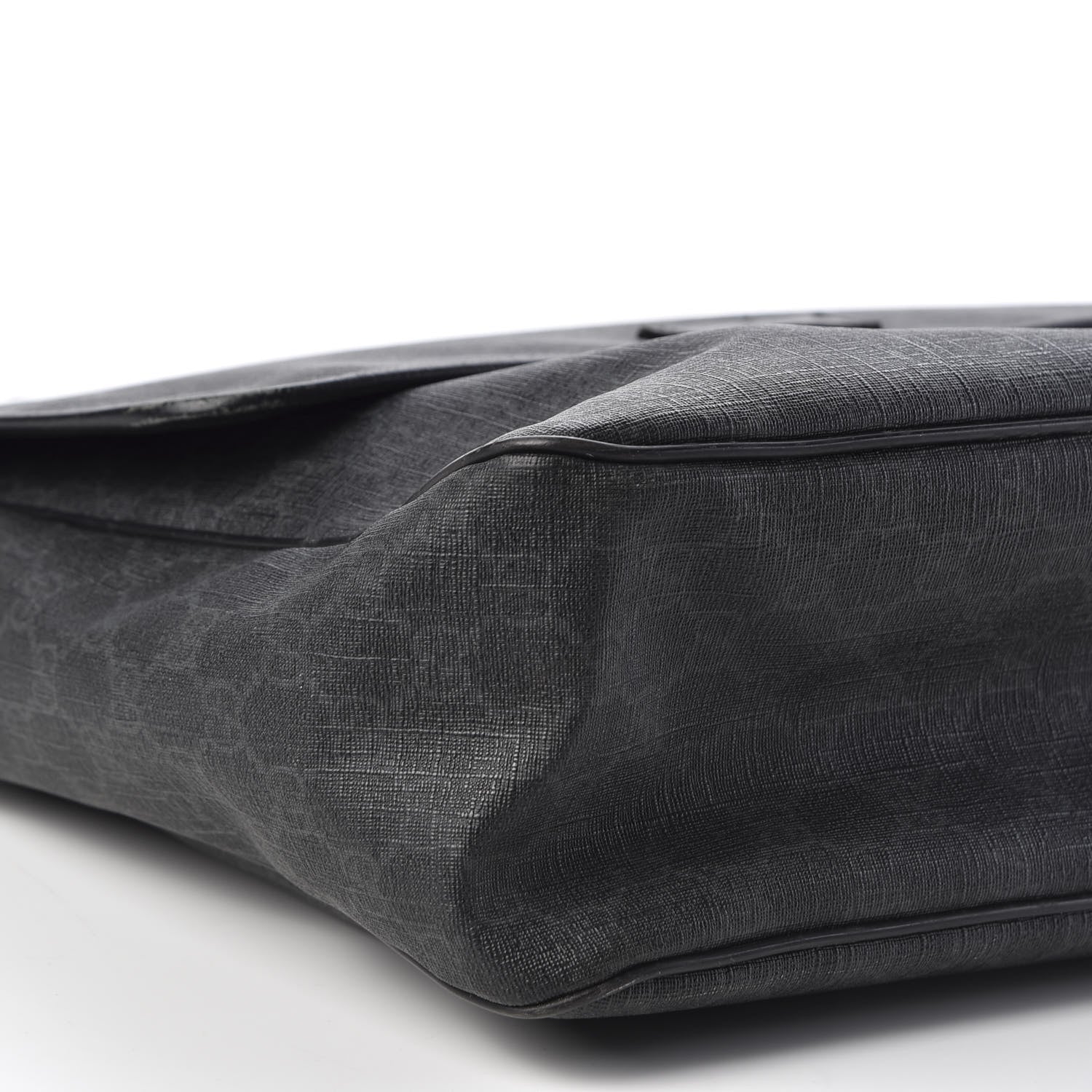 Gucci GG Plus Monogram Medium Flap Messenger Bag Black 5 of 10
