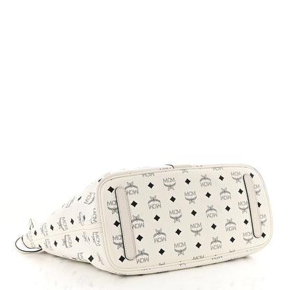 MCM Visetos Medium Liz Reversible Shopper Tote White 6 of 18
