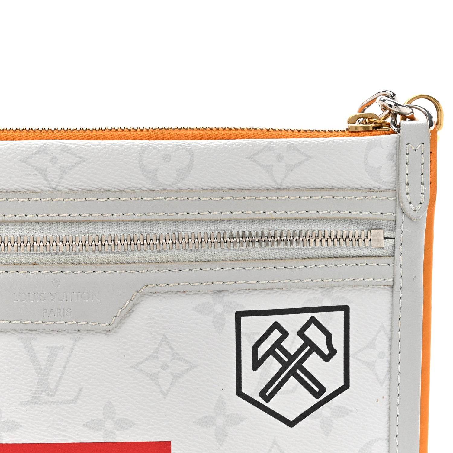 Louis Vuitton Monogram Antartica Double Flat Messenger 8 of 10