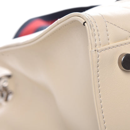Gucci Cafskin Web Quilted Large Dionysus Tote Bag White 12 of 13