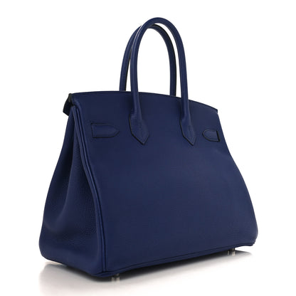 Hermes Togo Birkin 30 Bleu Encre 3 of 13