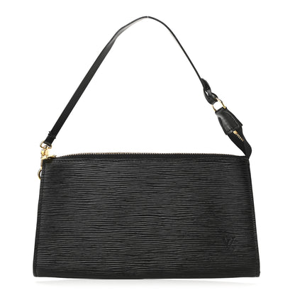 Louis Vuitton Epi Pochette Accessories 24 Black 1 of 8