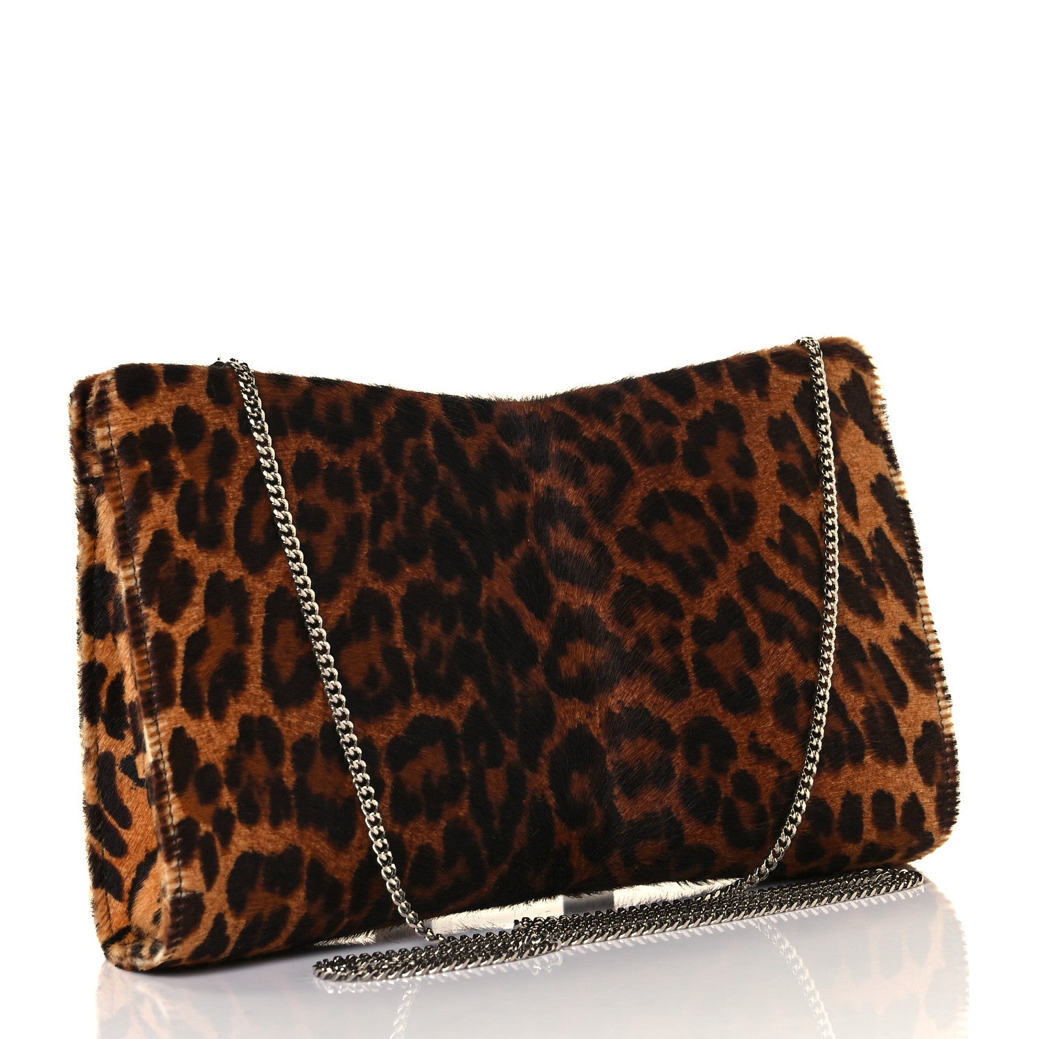 Jimmy Choo Pony Hair Crystal Venus Clutch Leopard 2 of 7