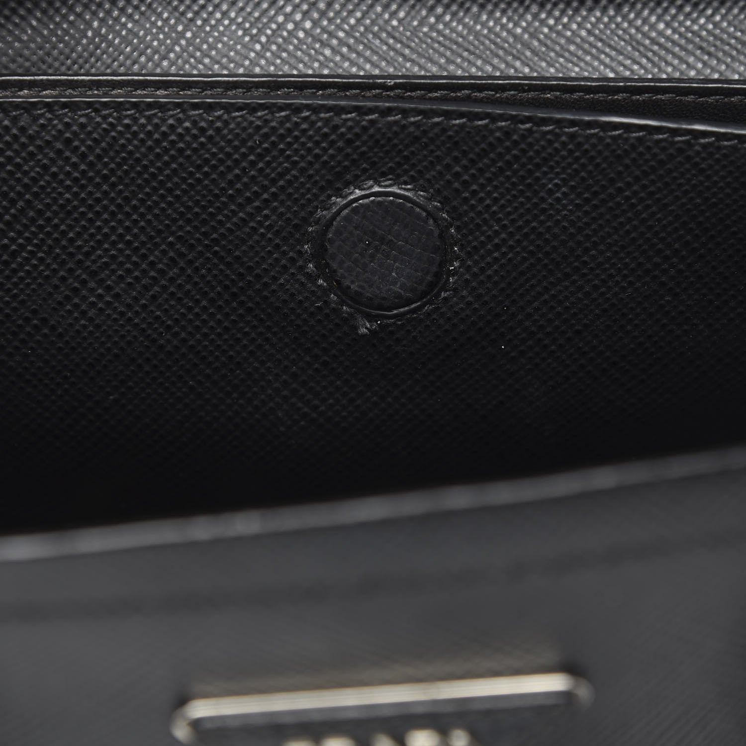 Prada Saffiano Cuir Medium Double Handle Tote Black 15 of 16