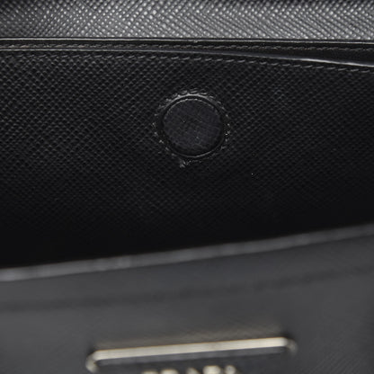 Prada Saffiano Cuir Medium Double Handle Tote Black 15 of 16
