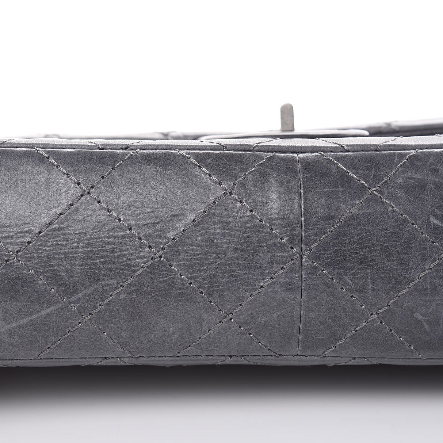 Aged Calfskin Quilted 50th Anniversary 2.55 Reissue Flap 226 Grey