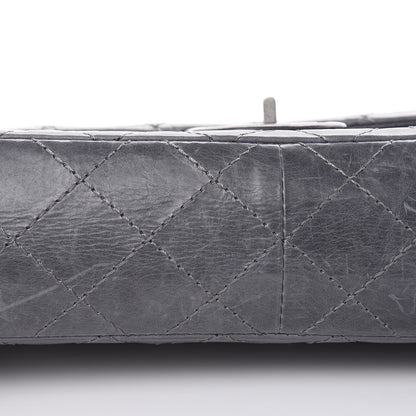Chanel Aged Calfskin Quilted 50th Anniversary 2.55 Reissue Flap 226 Grey 11 of 17