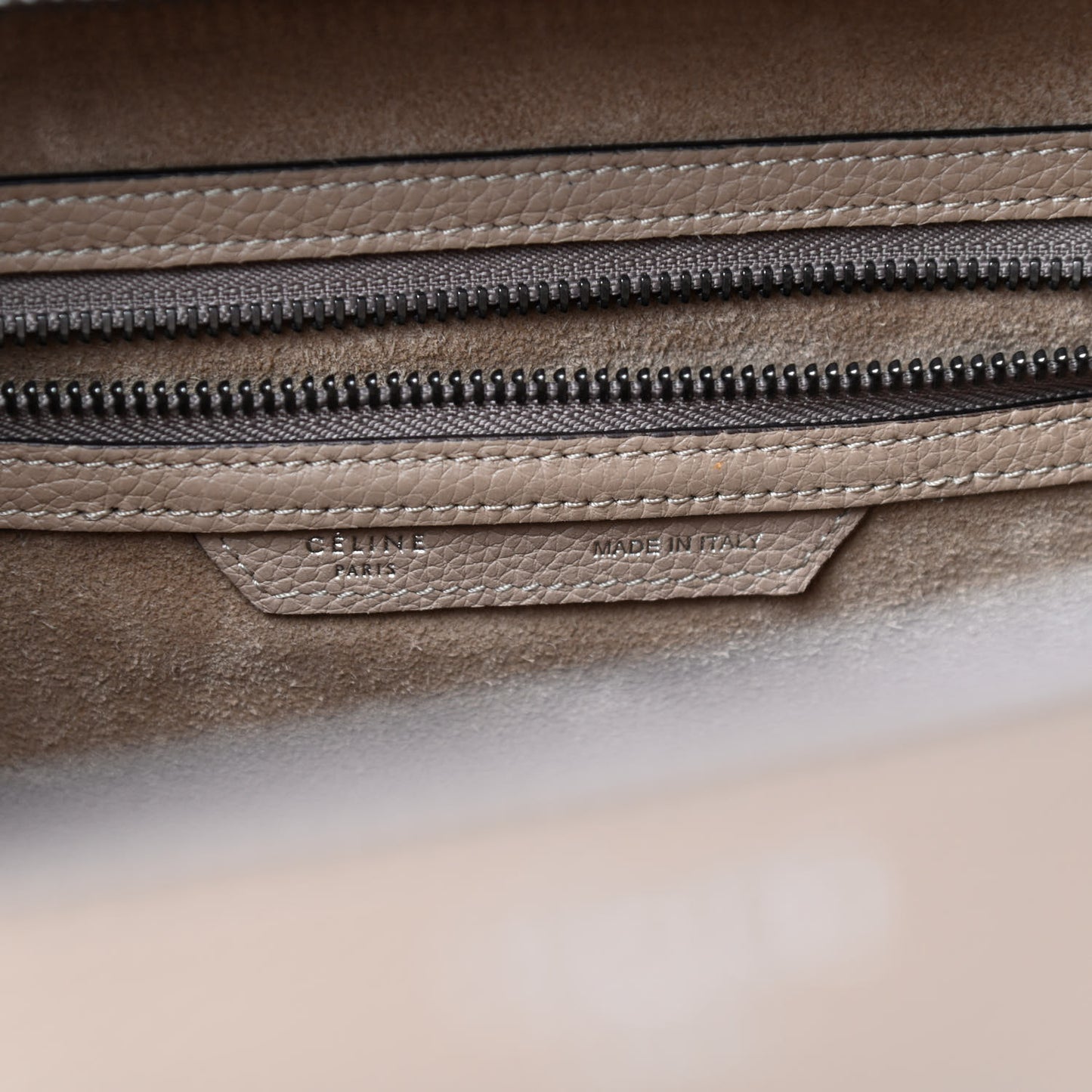 Drummed Calfskin Mini Luggage Dune